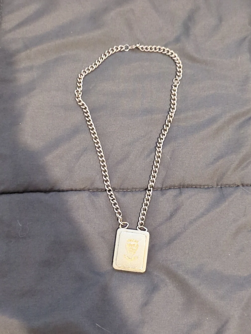 Authentic Gucci Pad Necklace Unisex Made In Italy